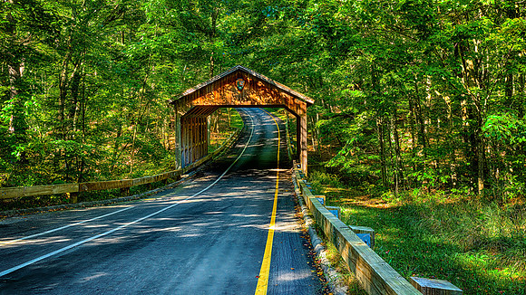 Covered Bridge on Pierce Stocking Drive